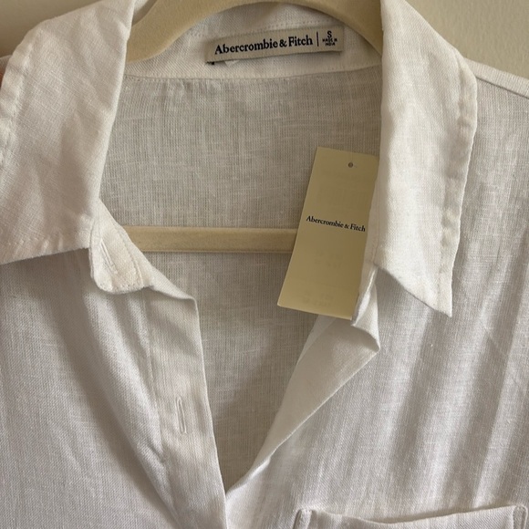 NWT White Linen Shirt - Picture 4 of 5